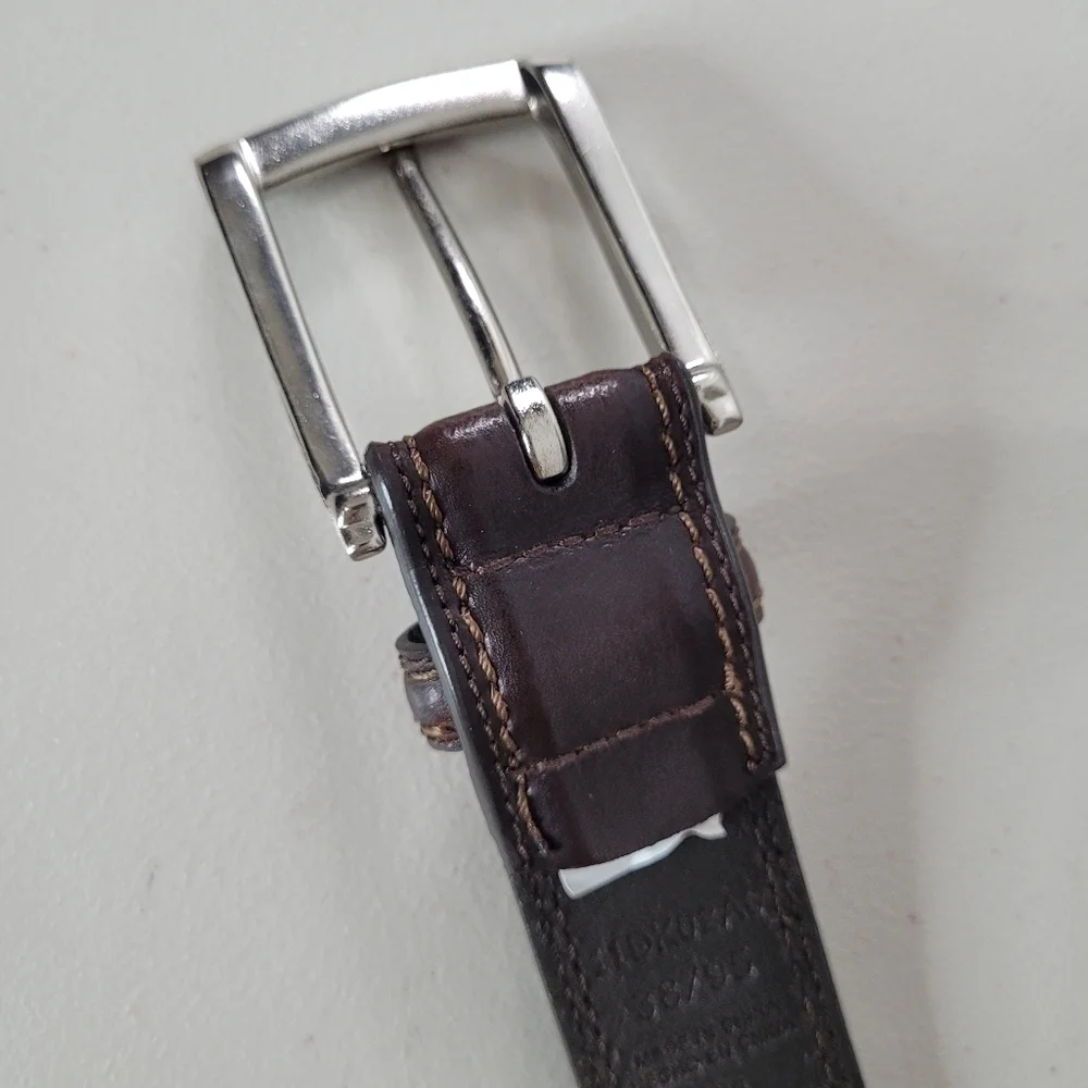 Dockers Brown Leather Dress Belt - Size 38